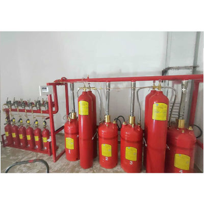 کیفیت  Galvanized Steel FM200 Fire Suppression System Fire Extinguisher 120L Capacity کارخانه
