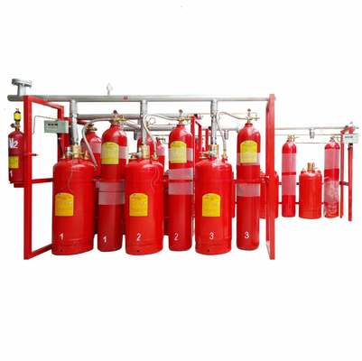 HFC227ea FM200 سیستم خاموشی آتش 40L - 180L آتش خاموش کننده هپتا فلور پروپان