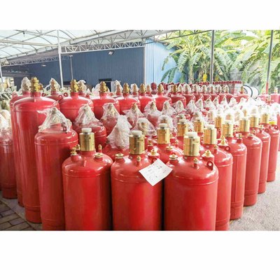 رنگ قرمز Fm200 بطری گاز 4.2MPa / 5.6MPa مخزن آتش