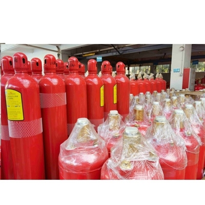 رنگ قرمز Fm200 بطری گاز 4.2MPa / 5.6MPa مخزن آتش