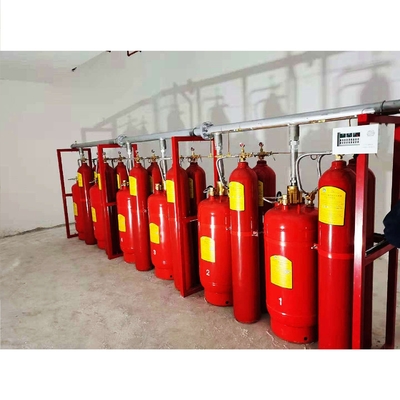 90Ltr FM200 سیستم جریان پیستون تجهیزات آتش سوزی حالت شروع دستی الکتریکی