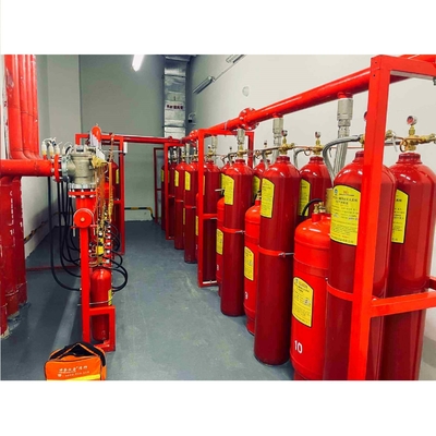 90Ltr FM200 سیستم جریان پیستون تجهیزات آتش سوزی حالت شروع دستی الکتریکی