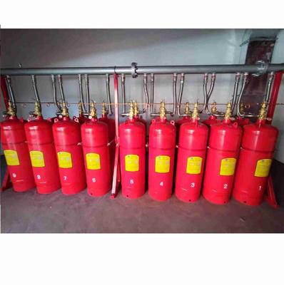 فشار کار 90L FM200 سیلندر 5.6Mpa کانتینرهای قرمز FM200