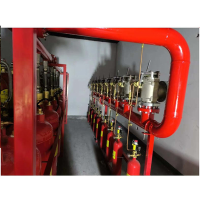 5.6Mpa 120L نوع FM200 سیستم خاموشی آتش Heptafluoropropane قرمز رنگ