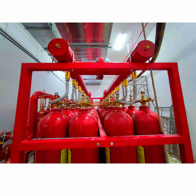 IG 541 سیستم خاموش کننده آتش با گاز بی اثر ظرفیت 70L 80L 90L نوع لوله