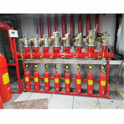 ایمنی بالا HFC-227ea FM200 سیستم جریان پیستون سیستم سرکوب گاز نوع شبکه لوله